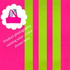 Crossline Top - Coral Rush with Surge Green Straps *Pre-Order*