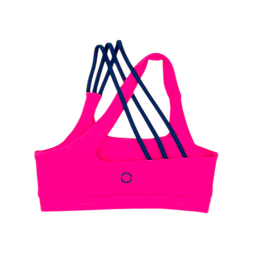 Crossline Top - Coral Rush with Deep Tide Straps *Pre-Order*