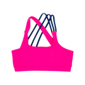 Crossline Top - Coral Rush with Deep Tide Straps *Pre-Order*