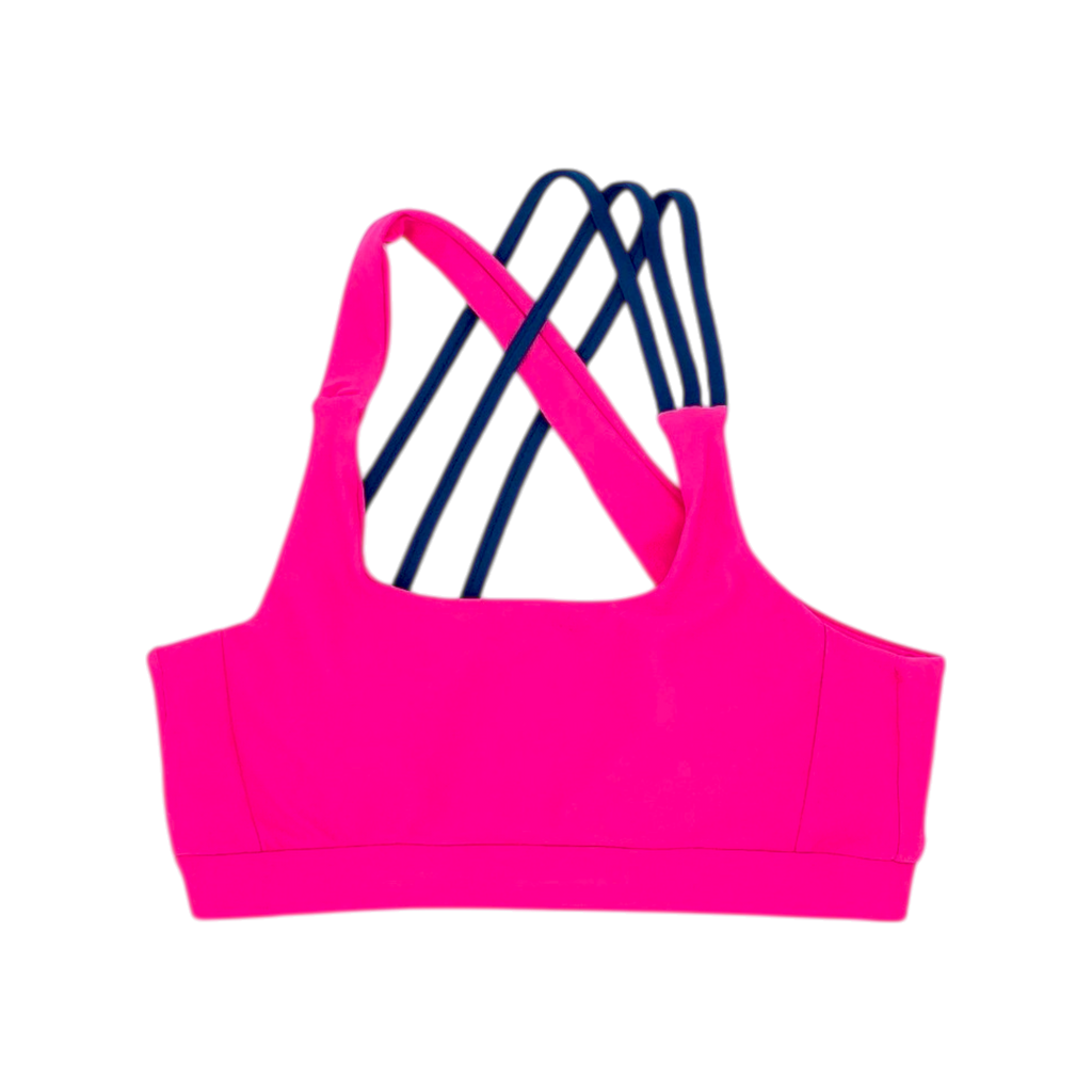 Crossline Top - Deep Tide with Coral Rush Straps *Pre-Order*